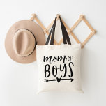 Mam van jongens tote bag<br><div class="desc">Ben je moeder voor een broed jongens? Met deze schattige canvas tas met het gezegde "mama van jongens" in zwarte hand gekartelde typografie met een hart- en pijlillustratie. Maak een geliefde mammie glimlach deze Moederdag met dit eenvoudige ontwerp met trendy typografie en een schattige boodschap.</div>