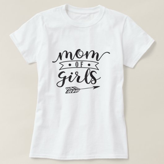 Mam van meisjes t-shirt (Design voorkant)