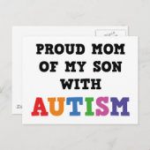 Mam van mijn zoon met autisme briefkaart (Voorkant / Achterkant)