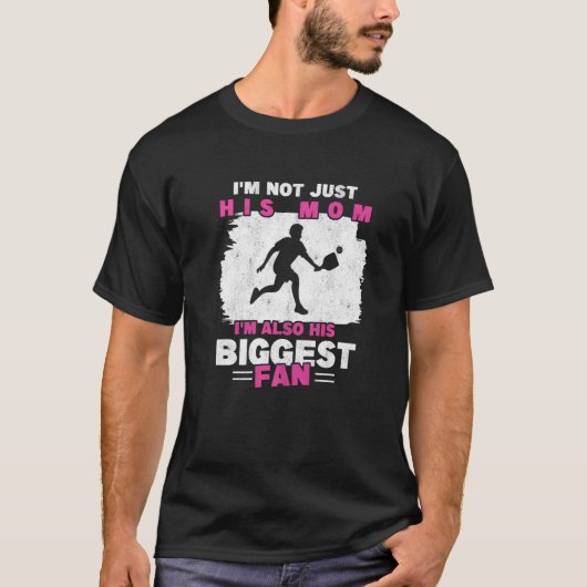Mam van Pickleball Player Boy Moeder Paddleball Pi T-shirt (Voorkant)