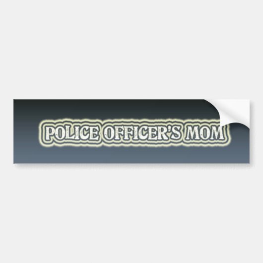 Mam van politieagent bumpersticker (Voorkant)