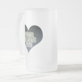 Mam van politieagent matglas bierpul (Voorkant links)