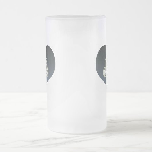 Mam van politieagent matglas bierpul (Center)