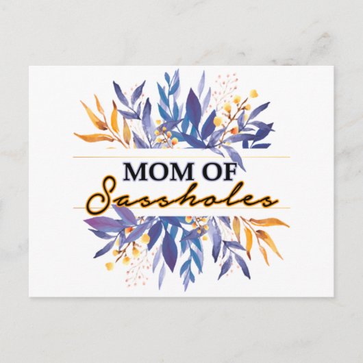 Mam van Sassholes Briefkaart (Voorkant)