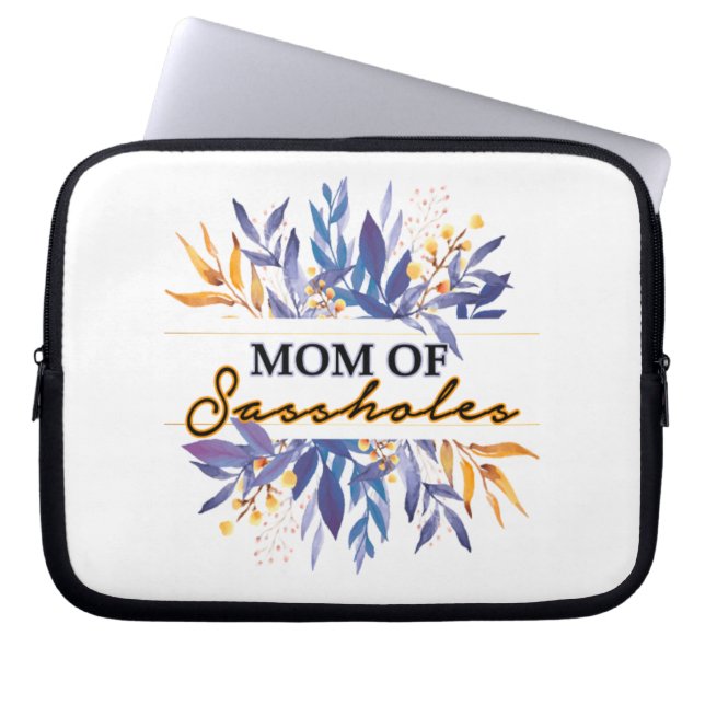Mam van Sassholes Laptop Sleeve (Voorkant)