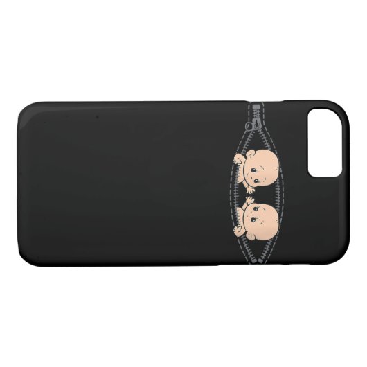 Mam van tweelingen van de zwangerschap Case-Mate iPhone case (Achterkant (Horizontaal))