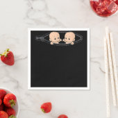 Mam van tweelingen van de zwangerschap servet (Insitu)