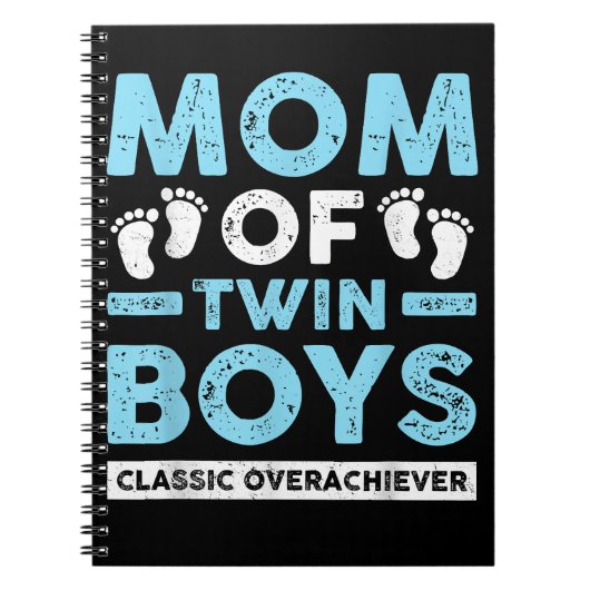 Mam van Twin Boys Classic Overhaalver Twin Ma Twi Notitieboek (Voorkant)