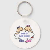 Mam van Twin Girls Sleutelhanger (Voorkant)