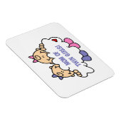 Mam van Twin Girls T-shirts en cadeautjes Magneet (Rechterzijde)