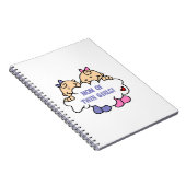 Mam van Twin Girls T-shirts en cadeautjes Notitieboek (Rechterzijde)