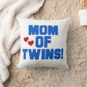 Mam van Twins Blue Text Gifts Kussen (Deken)