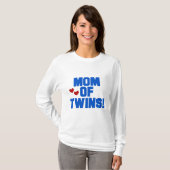 Mam van Twins-Blue Text Tshirts en Gifts (Voorkant volledig)