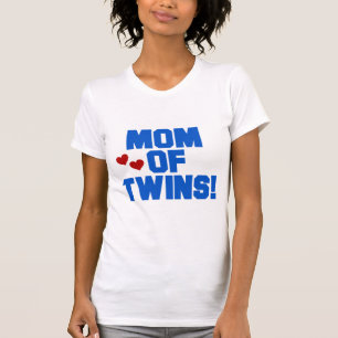 Mam van Twins-Blue Text Tshirts en Gifts