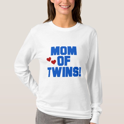 Mam van Twins-Blue Text Tshirts en Gifts (Voorkant)