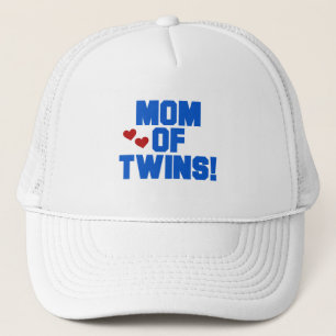 Mam van Twins-Blue Text Tshirts en Gifts Trucker Pet