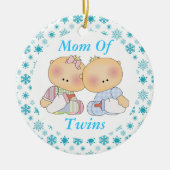 Mam van Twins Cute Baby Keepomwille Ornament Gift (Voorkant)