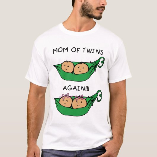 Mam van Twins opnieuw T-shirt (Voorkant)
