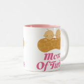 Mam van Twins Peanut baby's Roze Mok Gift (Voorkant rechts)