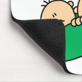 Mam van Twins-Peas in een pod-shirt en cadeaus Muismat (Hoek)