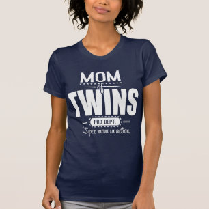 Mam van Twins Pro Dept. Supermama in actie T-shirt
