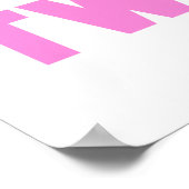 Mam van Twins roze tekstcadeaus Poster (Hoek)
