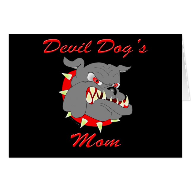 Mam van USMC Devil Dog (Voorkant Horizontaal)