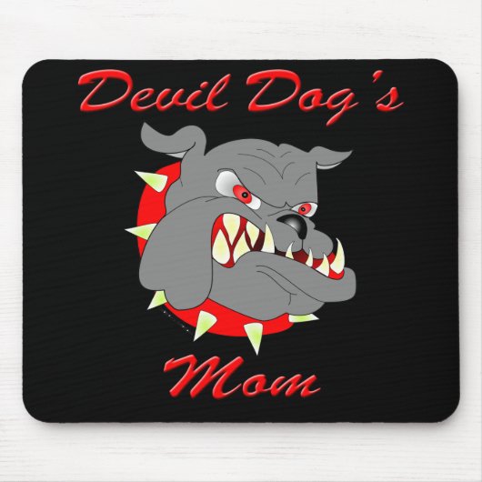Mam van USMC Devil Dog Muismat (Voorkant)
