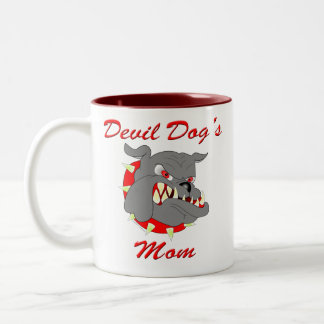 Mam van USMC Devil Dog Tweekleurige Koffiemok
