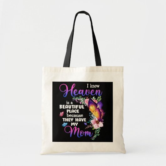 Mam van vrouwen in de hemel van Paarse vlinder Ver Tote Bag (Voorkant)