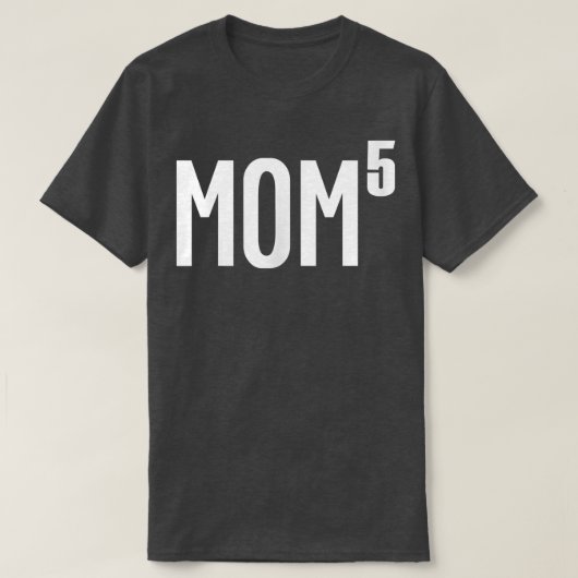 Mam van vrouwen van 5 Kinder Cute Funny Moederdag T-shirt (Design voorkant)