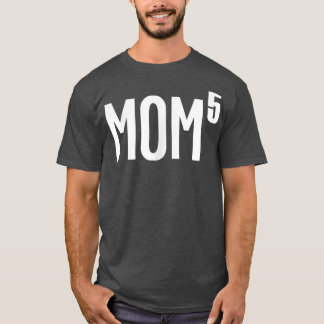 Mam van vrouwen van 5 Kinder Cute Funny Moederdag  T-shirt