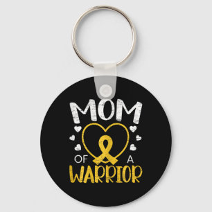Mam van Warrior Childhood Cancer Awareness Maand Sleutelhanger
