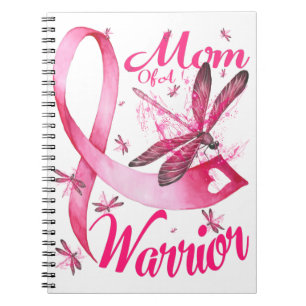 Mam van Warrior Dragonfly Borst Cancer Awareness Notitieboek