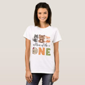 Mam van Wild One Woodland Anamals Birthday T-shirt (Voorkant volledig)