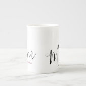 Mam Vast Jaar Gepersonaliseerd Porselein Kop (Voorkant)