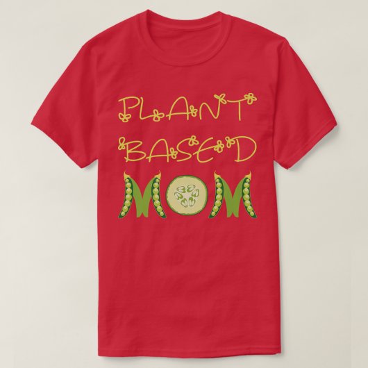 Mam Vegan, plant T-shirt (Design voorkant)