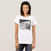 Mam verdient een rusttijd witte puppy Dog T-shirt (Voorkant volledig)