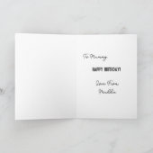 Mam Verjaardag. Grappige kaart (Binnen)