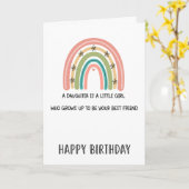 Mam Verjaardag. Grappige kaart (Gele Bloem)