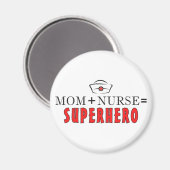 Mam + verpleegster = superheld magneet (Voorkant / Achterkant)