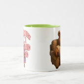 Mam versus papa tweekleurige koffiemok (Center)