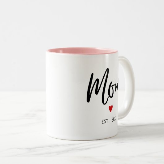 Mam vestigde Moderne Minimalistische Mok (Voorkant rechts)