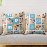 MAM Vet Modern 12 Fotocollage Moederdag Kussen<br><div class="desc">Introductie van het perfecte cadeau voor de beste MAM ooit - een gepersonaliseerd fotocollage kussen! Dit stijlvolle en moderne kussen biedt ruimte voor 12 speciale afbeeldingen, gedurfde MOM in een kleurenblokontwerp, waardoor een uniek en sentimenteel cadeau wordt gecreëerd dat elke moeder zou aanbidden. Met de ruimtes om gepersonaliseerde speciale berichten...</div>