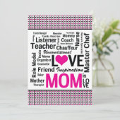 Mam vieren - Moederdag of Mam's verjaardag Kaart (Staand voorkant)