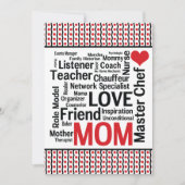 Mam vieren - Moederdag of Mam's verjaardag Kaart (Voorkant)