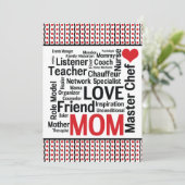 Mam vieren - Moederdag of Mam's verjaardag Kaart (Staand voorkant)