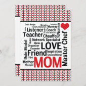 Mam vieren - Moederdag of Mam's verjaardag Kaart (Voorkant / Achterkant)