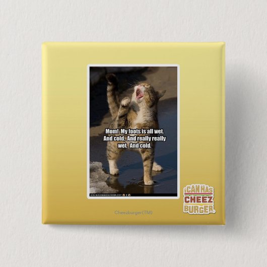 Mam! Vierkante Button 5,1 Cm (Voorkant)