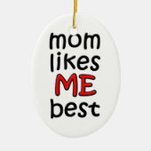 Mam vindt me het beste Ornament (Voorkant)